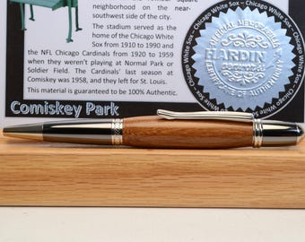 Handcrafted Pen Made From Chicago White Sox Comiskey Park Wooden