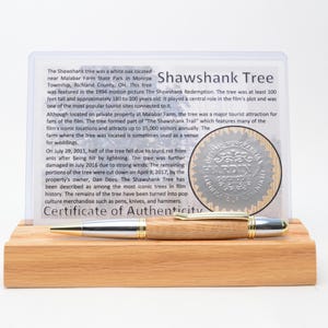 Handcrafted Pen Made With Wood From The Shawshank Tree