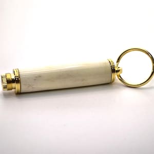 Deer Antler Key Ring / Knife with Velvet Gift Pouch