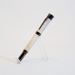 Bock- und Unterseite Rollerball/Bullet Pen mit Hirschgeweih in Gunmetal Finish