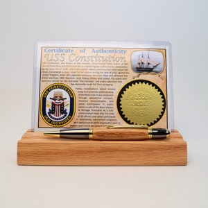 Handcrafted USS Constitution, Old Ironsides Twist Pen