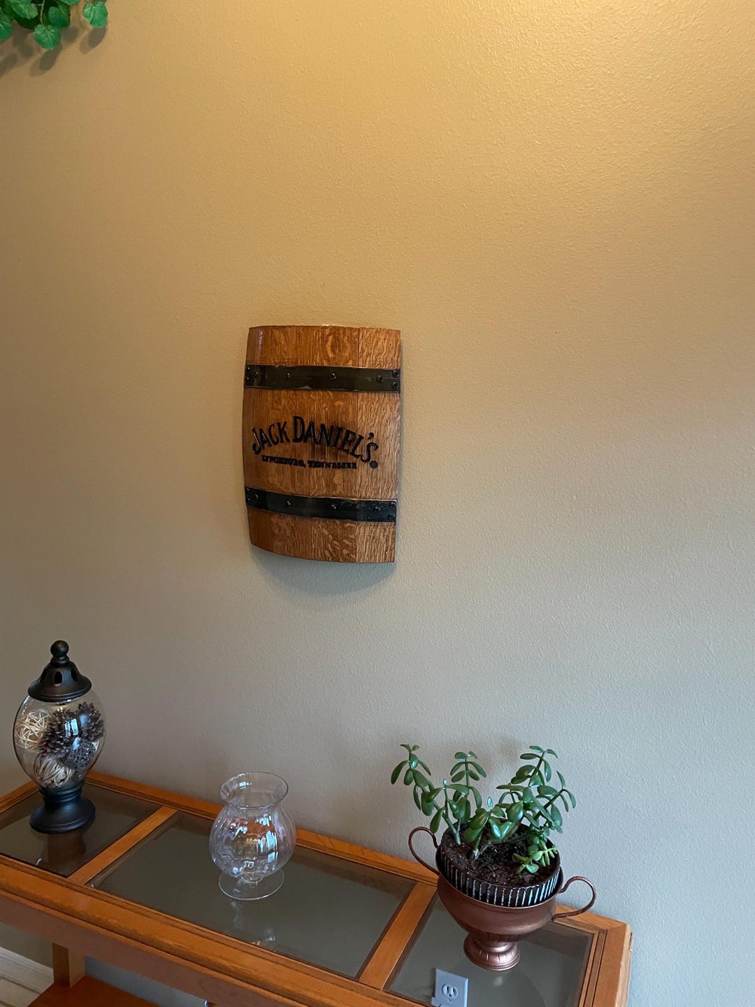 Whiskey Barrel Wall Hanging, Wall Art From A Used Oak Whiskey Barrel ...