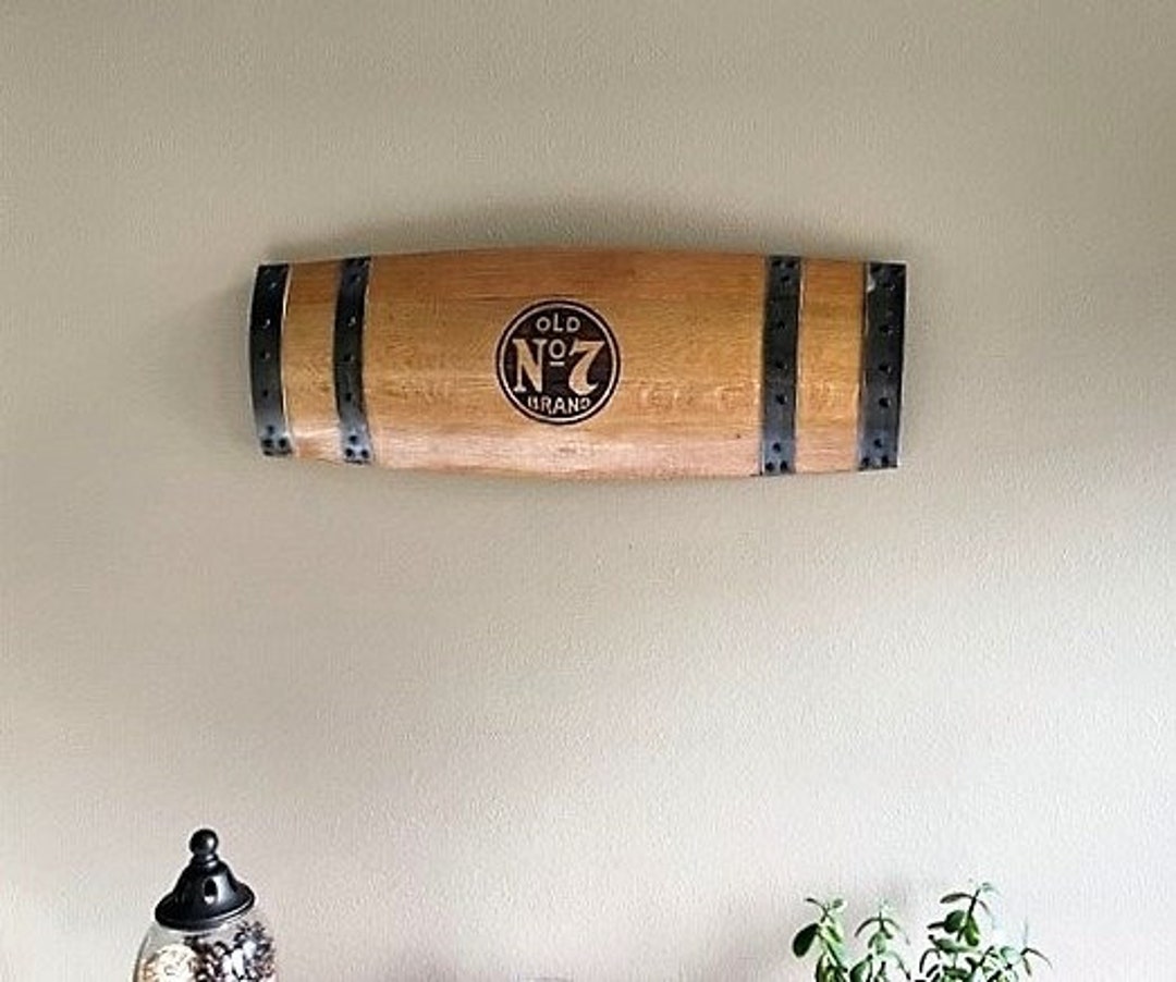 Whiskey Barrel Wall Hanging, Wall Art From A Used Oak Whiskey Barrel ...