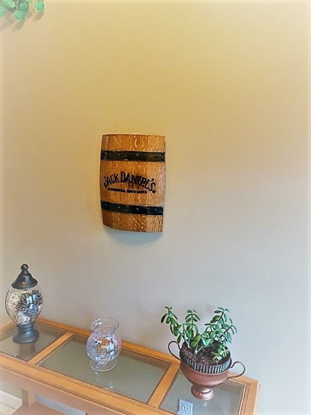 Whiskey Barrel Wall Hanging, Wall Art From A Used Oak Whiskey Barrel ...