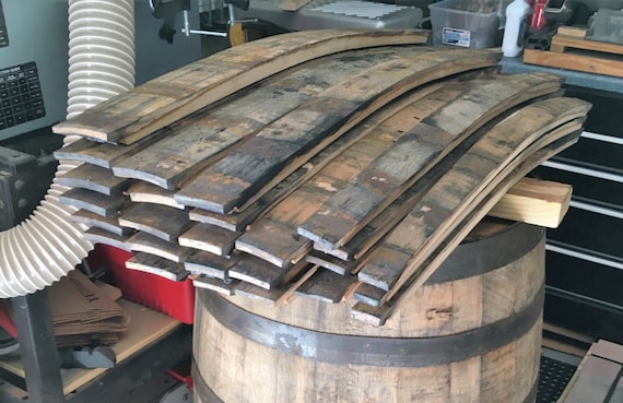 Jack Daniel's Whiskey Barrel Stave: Reclaimed Oak Wood - DIY Project