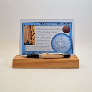 Handcrafted Pen Made From University of North Carolina Dean Smith Center Basketball Court
