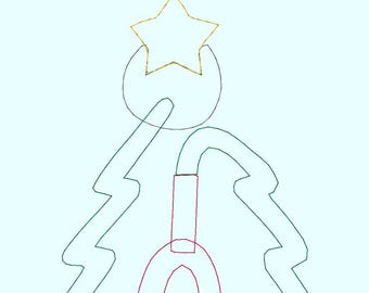 Christmas Stethoscope 5x7