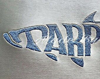 Embroidery Design Digitized Tarpon Text Fill 5 x 7