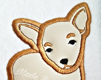 Embroidery Design Digitized Chihuahua 4 x 4 Applique
