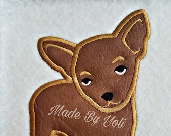 Embroidery Design Digitized Chihuahua 5 x 7 Applique