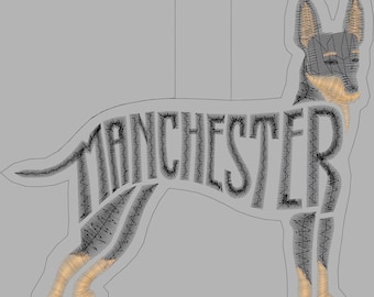 Embroidery Design Digitized 2023 Manchester Keychain 4 x 4