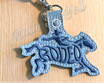 Rodeo Horse Keychain