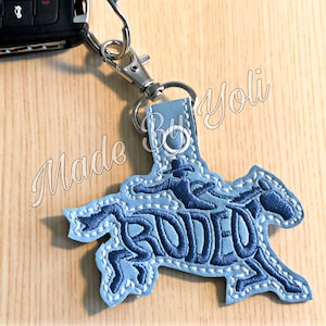 Rodeo Horse Keychain