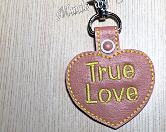 True Love Valentine Candy Keychain