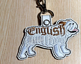 English Bulldog Keychain