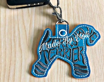 Kerry Blue Terrier Keychain 4 x 4