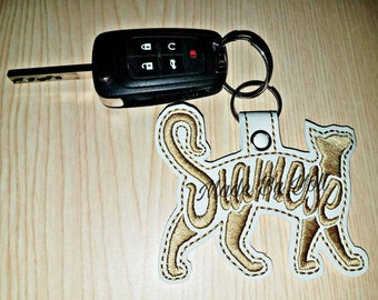 Siamese Cat Keychain