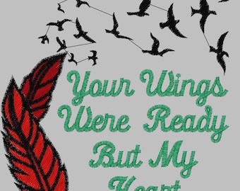 Embroidery Design Digitized Wings