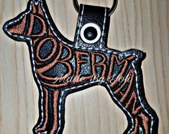 Doberman Keychain