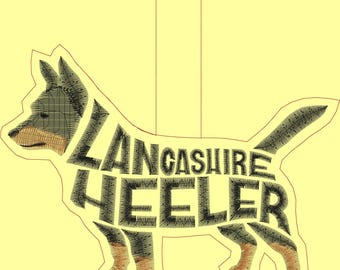 Lancashire Heeler Keychain 4 x 4 2024 Embroidery Design Digitized
