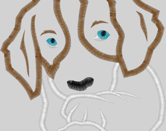 Embroidery Design Digitized Springer Spaniel Applique 5 x 7