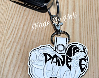 Japanese chin Keychain