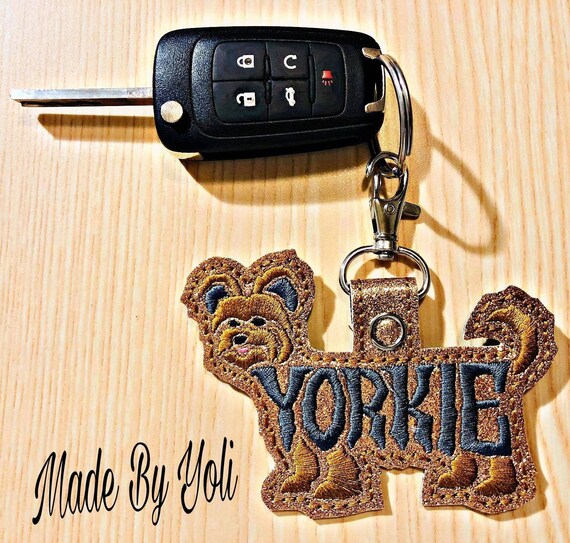 yorkie keychain