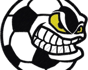 Embroidery Design Digitized Soccer 4 x 4  Applique