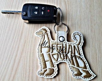 Afghan Hound Keychain