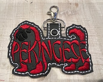 Pekingese Keychain