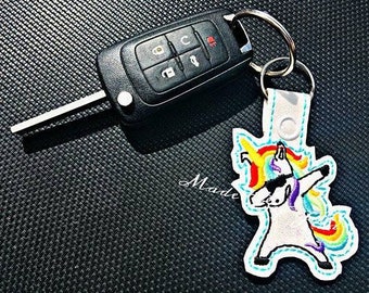 Unicorn Dab Keychain