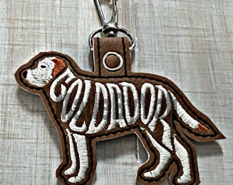 Goldador Keychain 4 x 4