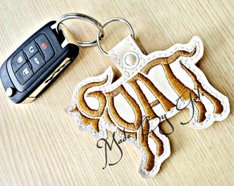 Embroidery Design Digitized Goat Keychain 4 x 4