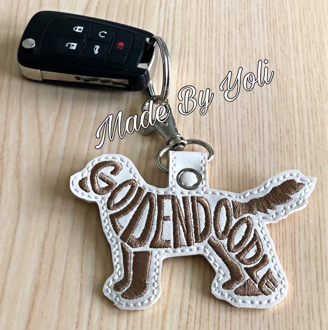 Goldendoodle Keychain Etsy