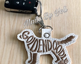 Goldendoodle Keychain