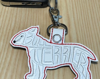 Bull Terrier Keychain