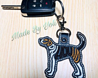 Coonhound Keychain