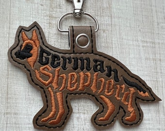 German Shephard Version 2 Keychain