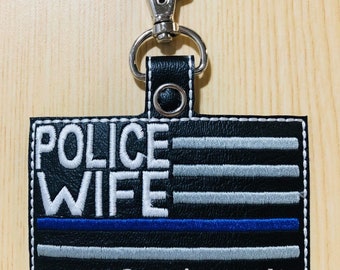 Police Wife Keychain