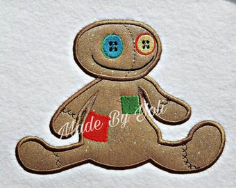 Patched Doll 4 x 4 Applique Embroidery Design Digitized