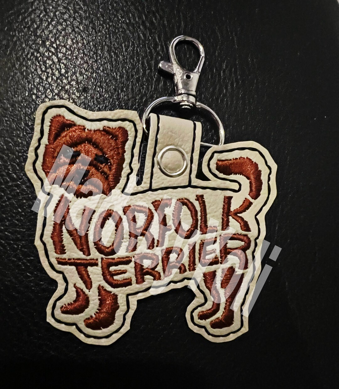 Embroidery Design Digitized Norfolk Terrier Keychain 4 X 4 Etsy