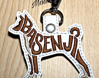 Basenji Keychain
