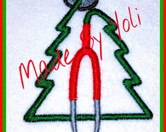 Embroidery Design Digitized Christmas Tree Stethoscope
