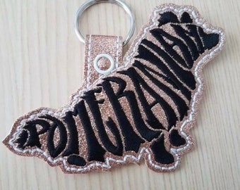 Pomeranian Keychain