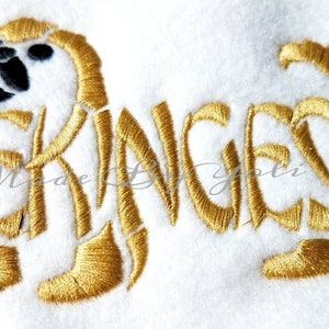 Stickdatei Digitalized Pekinese Text Fill 10 x 10