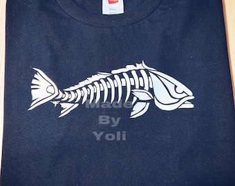 Redfish Fishbone  Custom T-shirts