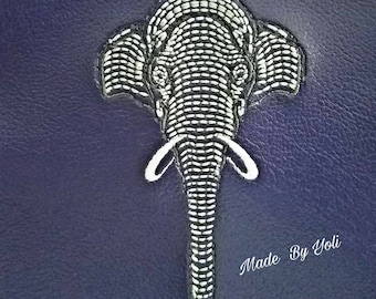 Embroidery Design Digitized Elephant line art 4 x 4