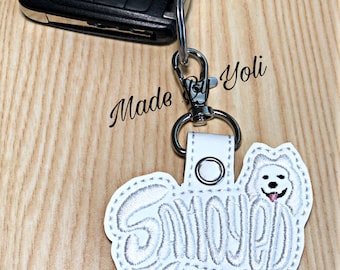 Samoyed Keychain