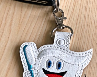 Happy Tooth Keychain