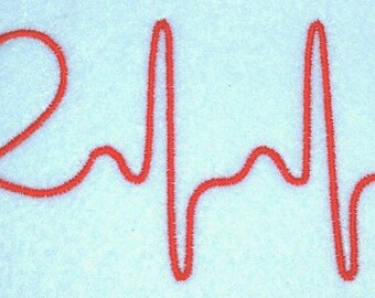Embroidery Design Digitized Stethoscope Heart